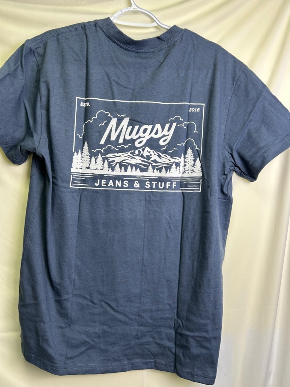 Mugsy Navy Adirondack Pocket Tee